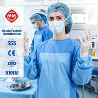 Blouse d'isolement jetable B2B, vêtements de protection médicale, blouses chirurgicales non tissées, blouses d'isolement médical de haute qualité