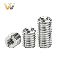 Custom Stainless Steel Inch Thread Inserts ISO Standard Inside and Outside Threaded Bushing Screw Fully Threaded Right Hand