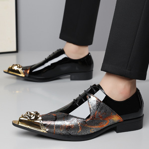 Zapatos de hombre estilo inglés transfronterizos con múltiples diseños, para atuendo formal de negocios, con punta en pico. - Product Image 2