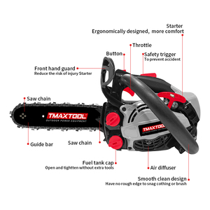 <span class=keywords><strong>Tronçonneuse</strong></span> à essence TMAXTOOL avec barre de 10/16/18/20 pouces, options de puissance de 25cc à 62cc, <span class=keywords><strong>tronçonneuse</strong></span> à essence portative pour la coupe des arbres et le travail du bois à la ferme - Product Image 4