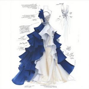 <span class=keywords><strong>Robe</strong></span> de bal longueur plancher personnalisée OEM <span class=keywords><strong>robe</strong></span> de mariée avec jupe large <span class=keywords><strong>robe</strong></span> de banquet de soirée plissée <span class=keywords><strong>pour</strong></span> femmes de <span class=keywords><strong>taille</strong></span> plus avec des formes - Product Image 1