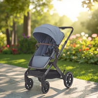 OEM ODM Meilleur ensemble de poussette de voyage 3 en 1 pour nouveau-né, berceau, siège auto et poussette pliable portable pour nourrisson et tout-petit