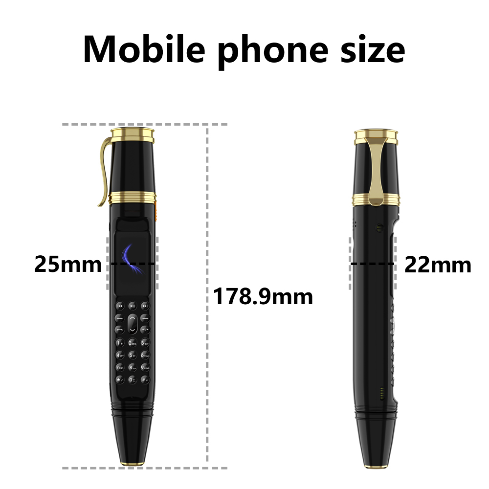 Fhd Mini Pen Mobile Phone With Dual Sim Bluetooth Dialer