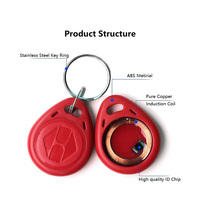 T5577 125KHz carte à puce intelligente carte réinscriptible copie porte-clés Rfid Clone copieur jeton T5577 Em4305 125khz duplicateur changement étiquette d'identification