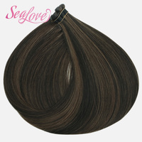 Extensiones de Cabello Remy de Lujo Genius Weft, 100% Cabello Humano de Alta Calidad, Cabello Liso sin Costuras