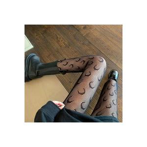 Collant a rete importato con motivo lunare Lolita gotico Punk