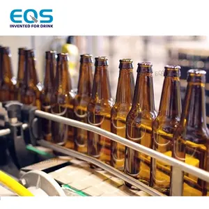 पूरी तरह से स्वचालित बियर कांच की बोतलें बॉटलिंग भरने की मशीन के लिए बीयर उत्पादन लाइन
