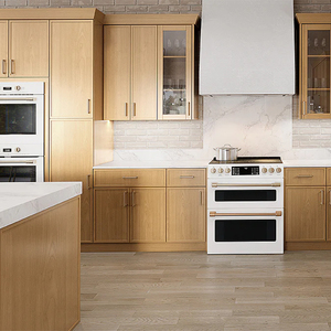 Gabinetes de Cocina Modulares de Madera Sólida con Diseño de Color Personalizado, Fregadero de Cuarzo Artificial Impermeable, Grifo y <span class=keywords><strong>Bisagras</strong></span> Aptos para Apartamentos - Product Image 1