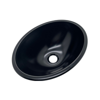 Évier de cuisine pour camping-car, bassin simple en acier inoxydable SS304 avec revêtement nano noir pour camping-car, caravane, yacht, bateau, évier de lavage pour véhicule de loisirs JDA