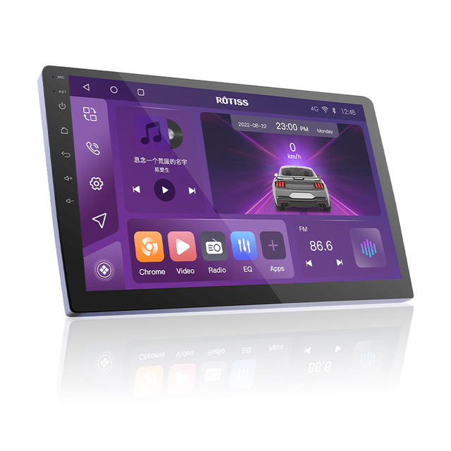 Android 15 Touch Screen Octa Core 2 Din 9" 10" Car Multimedia Player with GPS CarPlay Built-in MP3 & Stereo