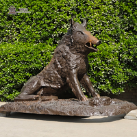 Sculpture de cochon en laiton, sanglier sauvage en bronze, taille réelle, statue d'animal de la forêt en métal