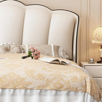 Cadre de lit double King Size avec système de rangement à vérins hydrauliques, lit rembourré avec sommier à lattes en bois et rangement intégré