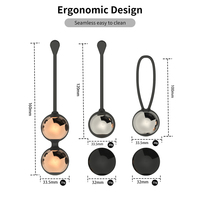 Drahtlose Fernbedienung Vaginal Tight Beckenboden trainer Weibliche Vaginal kugeln Kegel Vibrator Ball Sets