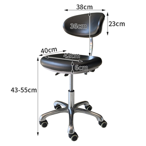 High Quality Black Metal Facial <b>Stool</b> Durable for Hospital Gym and Hotel Use Barber Chairs Product Category - Product Image 6