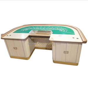 โต๊ะคาสิโนหรูหราสำหรับผู้เล่นมืออาชีพ พร้อมรูปแบบการจัดวางที่เหมาะสมสำหรับบาคาร่า โป๊กเกอร์ และเท็กซัส โฮลเอ็ม สำหรับห้องเล่นเกม  รับออกแบบตามสั่ง OEM - Product Image 3