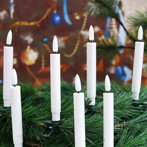Flameless Candles,3D <b>Window</b> Candles 10pcs LED Candle <b>Light</b> with Remote Control for Xmas Tree Ornaments or Home Motif <b>Light</b> - Product Image 3