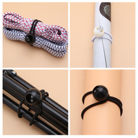 Cordon élastique en nylon avec embout sphérique 4 mm, cordon extensible robuste, haute sécurité, couleur personnalisée, service OEM pour le camping en plein air/en intérieur, la randonnée