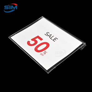 Porta Prezzi in PVC Trasparente con Clip Senza Attrezzi, Certificato CE, Formati A6/A7/A8 per Esposizione Prezzi nei Negozi - Product Image 4
