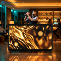 Écran LED pliable créatif P2.6, barrière mobile numérique avec roulettes pivotantes pour enseignes publicitaires commerciales