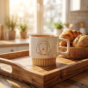 Hot Selling Cute Cartoon Ceramic Mug Microwave-Safe High-Temperature Resistance Party Use Creative Breakfast <b>Stacked</b> Cup - Product Image 3
