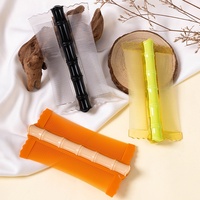 Peigne démêlant en plastique imitation bambou, best-seller en ligne, ultra-dense à dents fines, anti-pelliculaire, grattoir pour cuir chevelu, carte en papier transparente