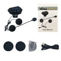 Interkom Helm Motor Nirkabel Harga Terjangkau, Headset Speaker Musik, Mendukung Panggilan Hands-Free, Jawab Otomatis