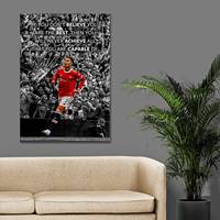 RONALDO MOTIVATION TOILE Art Football Football Sport Légende Wall Art | Citation inspirante | Ronaldo Poster Home Office Decor
