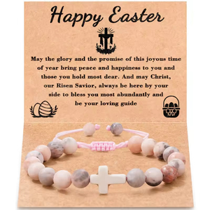 Bracelet unisexe tendance pour homme en pin impérial violet, avec design tressé en croix en œil <span class=keywords><strong>de</strong></span> <span class=keywords><strong>tigre</strong></span> givré noir, perle fleur zèbre <span class=keywords><strong>rose</strong></span> et boule <span class=keywords><strong>de</strong></span> diamant - Product Image 3