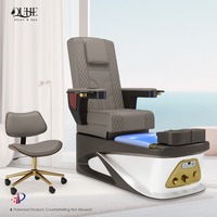 Fauteuil de pédicure spa de luxe moderne avec bain de pieds à jets magnétiques et massage intégré