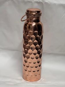 Pure <b>Copper</b> Straight Cup Water <b>Bottle</b> for Outdoor Hiking Use Minimalist Design Metal Body Direct <b>Drinking</b> With Health Benefits - Product Image 2
