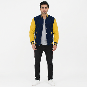 Chaqueta Deportiva Personalizada Unisex para Hombre y Mujer, Cuello Alto, Logotipo Frontal Bordado en Chenilla, Impermeable, Resistente al Viento, 100% Algodón - Product Image 1