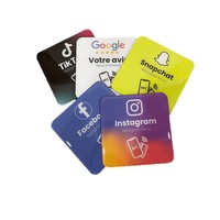 Carte NFC SIKA en papier avec puce NTAG213 13,56 MHz, étanche, autocollante, pour paiement, carte de membre, carte professionnelle, prend en charge la personnalisation OEM