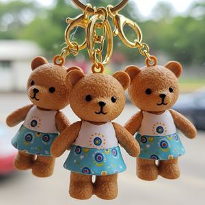 Llaveros de goma PVC 3D personalizados de gran venta, muñecos de PVC suave, colgantes populares para coche, llaveros de goma. - Product Image 5