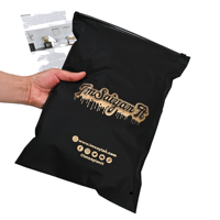 Pochette zippée en PE avec logo personnalisé, recyclable, imprimée en héliogravure, pour l'emballage de vêtements, maillots de bain, sous-vêtements, chaussettes, chaussures