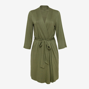 Bán Buôn Người Phụ Nữ Thiết Kế Rắn Áo Choàng Tắm Ấm Cúng Áo Femme Thanh Lịch OEM Viscose Từ Tre Tùy Chỉnh Filles Phụ Nữ Áo Choàng - Product Image 3