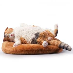 Statue de chat personnalisée, sculpture, décoration d'intérieur, ornement, figurine de chaton calico, figurine de chaton, figurine de chat en résine de simulation, objet de collection - Product Image 2