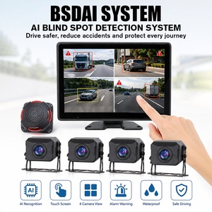 10.1 IPS Touch Screen <strong>Monitor</strong> AI BSD <strong>Camera</strong> 4CH 1080P Intelligent PWAS Alarm Detection System Commercial Truck Fleet Safety Kit - Product Image 2