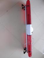 Barra de Luces Intermitentes para Bomberos, Barra de Luces Estroboscópicas Rojas para Vehículos de Emergencia con Altavoz y Sirena, Barra de Luces de Advertencia, Luz de Baliza