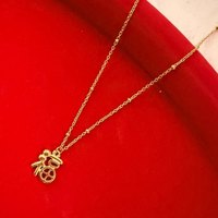Collier de bijoux pour femme empilable, anti-rouille, avec pendentif cheval du zodiaque et chaîne mixte, style chic vintage, populaire en gros, idéal pour anniversaire
