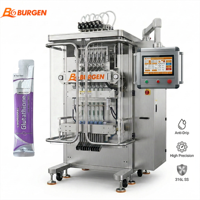 Machine de remplissage automatique électrique verticale pour sachets de liquides de compléments alimentaires, haute précision 1%, multi-voies, avec emballage sous film pour stick pack