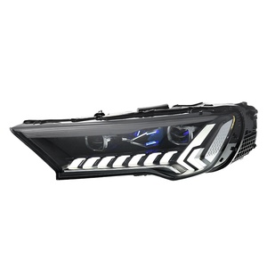 Pour Q7 20-23, Kit de modification d'ensemble de phares 12V, avec feux de jour LED matriciels haut de gamme et clignotants séquentiels à lentille, finition haut de gamme - Product Image 1