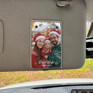 ที่ใส่ของแบบกำหนดเองสำหรับที่บังแดดแม่เหล็ก ขนาด 2.36"x3.5" สำหรับแสดงรูปภาพ คล้ายกระเป๋าสตางค์ ทำจากอะคริลิกใส สำหรับของที่ระลึกและของขวัญวันเกิด - Product Image 4