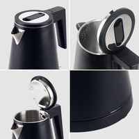 Bouilloire Électrique Sans Fil 0,8L en Acier Inoxydable 304 avec Contrôle Intelligent de la Température 220V CB Arrêt Automatique 360° pour Hôtels