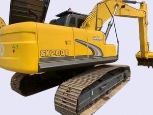 รถขุดโคเบลโก้ SK200 SK200D มือสอง ขนาด 20 ตัน แบบตีนตะขาบ อุปกรณ์ก่อสร้าง พร้อมปั๊มไฮดรอลิก เครื่องยนต์ และเกียร์บ็อกซ์โคเบลโก้ รุ่นใหม่ล่าสุด - Product Image 2