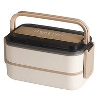 Boîte à lunch empilable portable en acier inoxydable 304, grande capacité, personnalisable, pour l'école, boîte bento, conteneur de stockage alimentaire