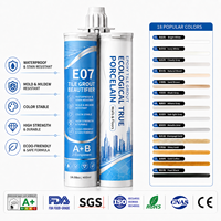 Résine époxy en tube de 400 ml, mastic premium pour joints de carrelage avec conception d'injection professionnelle