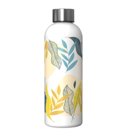 Botol Minum Olahraga Ramah Lingkungan dari Baja Anti Karat, Motif Bunga Warna-warni, Termos Vakum Terisolasi, Promo Panas