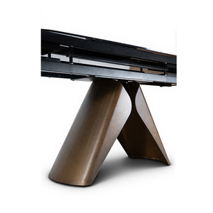 <span class=keywords><strong>Mesa</strong></span> de <span class=keywords><strong>Comedor</strong></span> <span class=keywords><strong>Extensible</strong></span> de Estilo Retro con Base de Metal y Tapa de Losa de Roca, <span class=keywords><strong>para</strong></span> 8 a <span class=keywords><strong>10</strong></span> <span class=keywords><strong>Personas</strong></span>, en Oferta - Product Image 4
