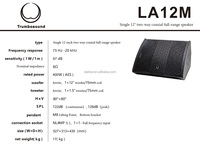 Moniteur de scène passif LA12M 12 pouces 400w rms haut-parleur pleine gamme 2 voies pour concert de musique en plein air