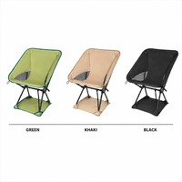 Chaise pliante d'extérieur en acier au carbone pour le camping, les pique-niques, la plage, la pêche – Chaise longue confortable et légère, chaise lune portable